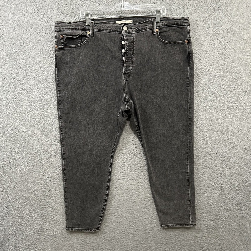 Levis Jeans Womens 22W Gray Denim Wedgie‎ Skinny Premium Button Fly Stretch